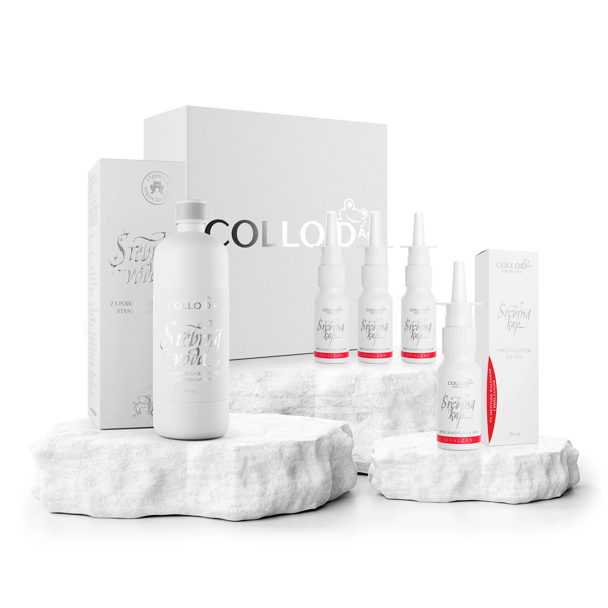 Set sinalzan i srebrna voda