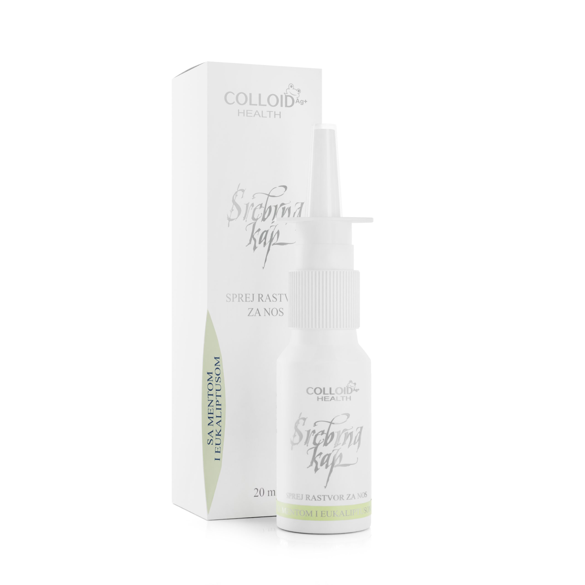 Srebrna kap menta i eukaliptus