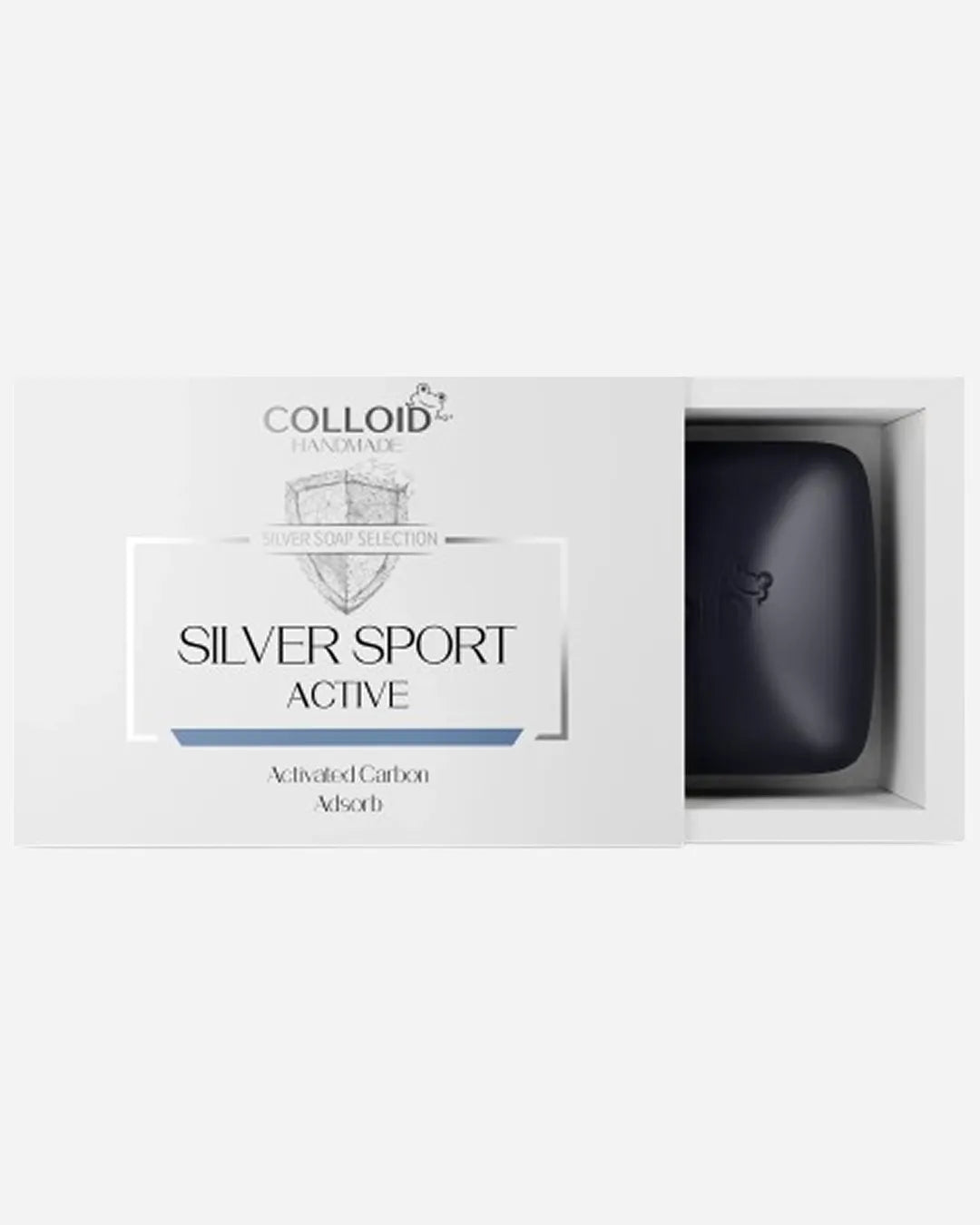 Silver sport activated carbon sapun
