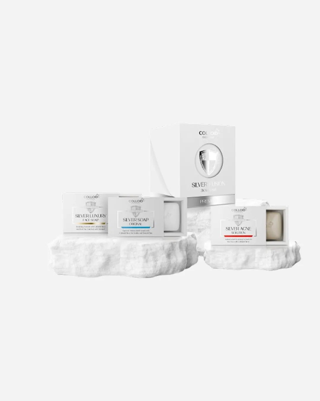 Triple silver face soap